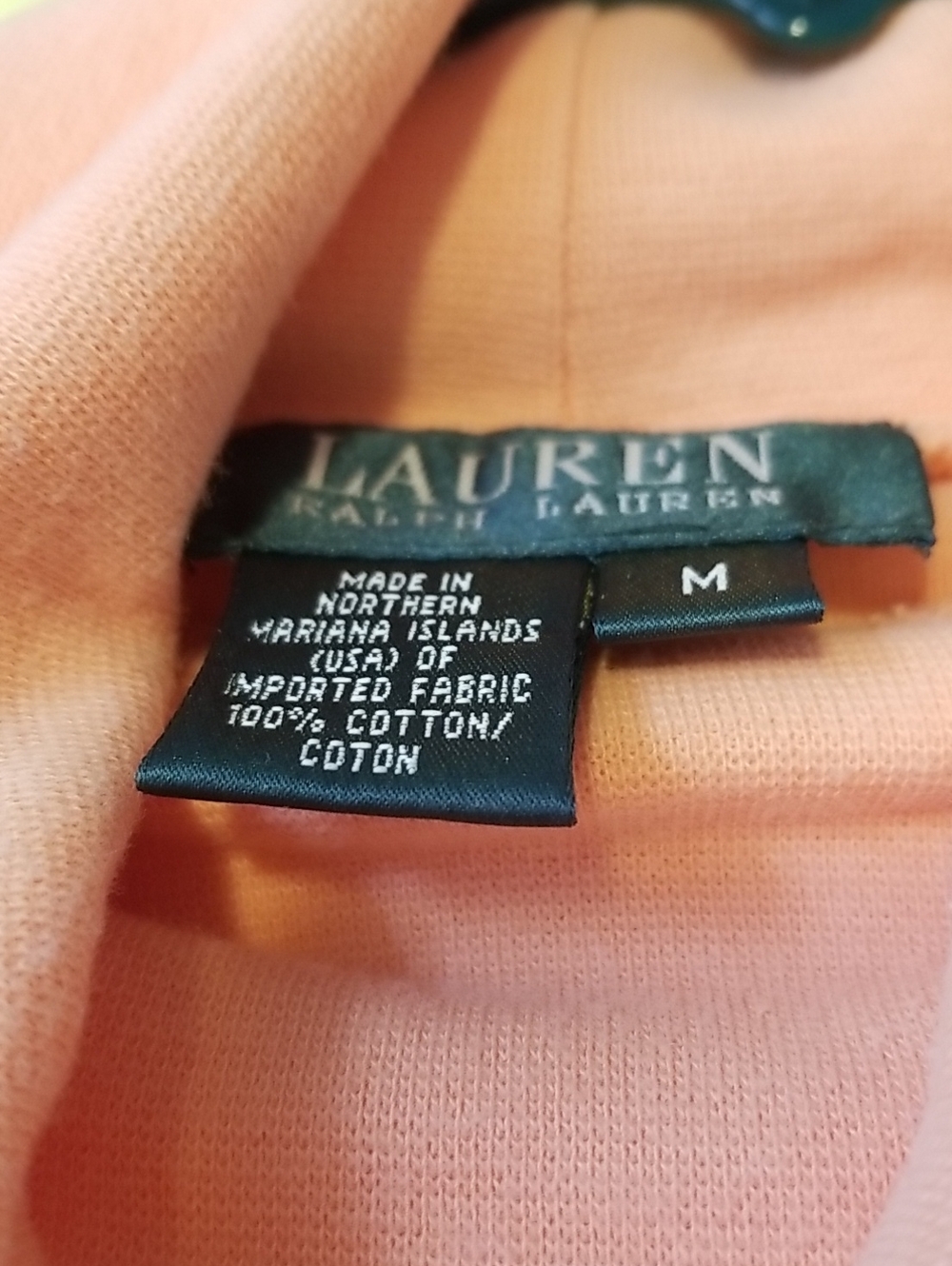LAUREN Ralph Lauren womens turtleneck size Medium soft peach EUC - Picture 2 of 4